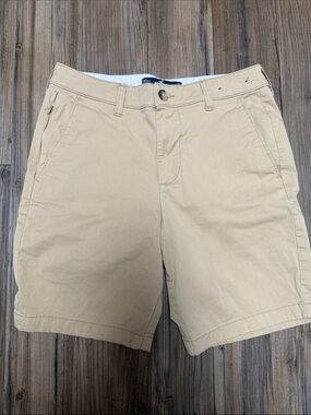 Hollister Men's Flat-Front Chino Shorts in Tan 30w